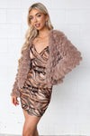 Berlin Leopard Dress - Chocolate