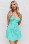 Bliss Mini Dress - Turquoise