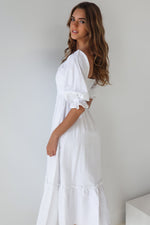 Cecilia Midi Dress - White