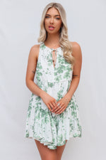 Chanel Mini Dress - Green Floral