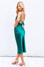 Chantelle Satin Midi - Green