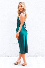 Chantelle Satin Midi - Green