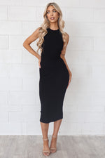 Cheyenne Midi Dress - Black