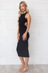 Cheyenne Midi Dress - Black