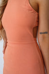 Cheyenne Midi Dress - Peach