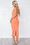 Cheyenne Midi Dress - Peach