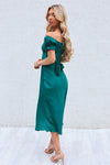 Claudia Midi Dress - Forest Green