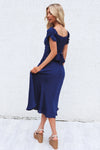 Claudia Midi Dress - Navy