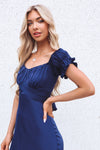 Claudia Midi Dress - Navy