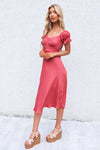 Claudia Midi Dress - Rose Pink