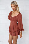 Dallas Playsuit - Chocolate