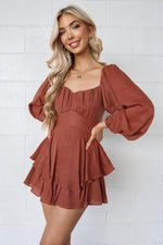 Dallas Playsuit - Chocolate