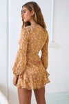 Dawn Mini Dress - Mustard Floral