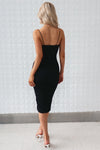 Eliana Midi Dress - Black