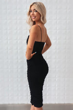 Eliana Midi Dress - Black