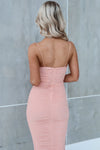 Eliana Midi Dress - Peach Pink