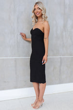 Elijah Midi Dress - Black