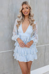 Emma Mini Dress - Baby Blue