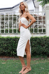 Ezra Midi Dress - White