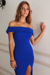 Femme Fatale Dress - Electric Blue