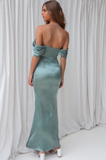 Grazia Formal Dress - Khaki Green