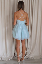 Hallie Tulle Dress - Aqua