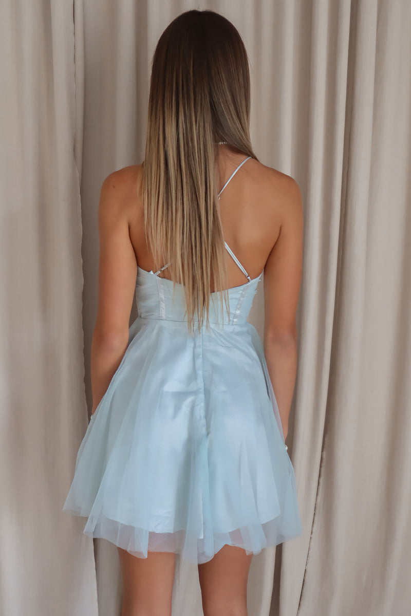 Hallie Tulle Dress - Aqua