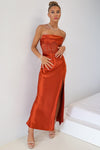 Jolene Formal Gown - Rust Brown