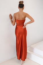 Jolene Formal Gown - Rust Brown