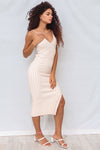 Julia Midi Dress - Beige