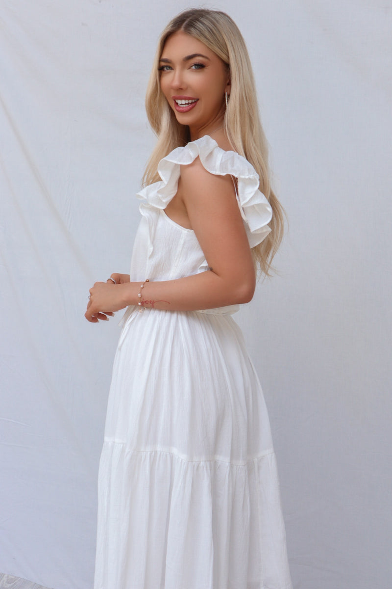 Kenzie Midi Dress - White