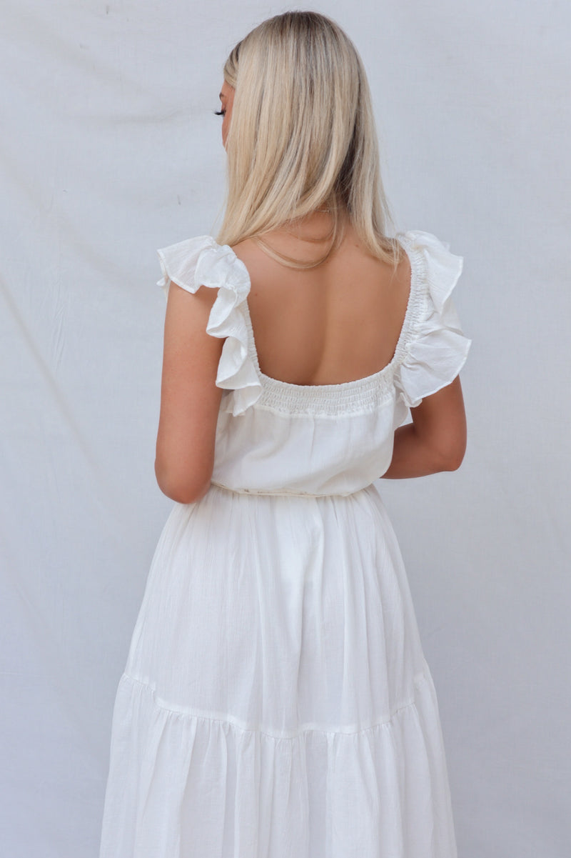 Kenzie Midi Dress - White