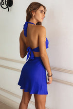 Kimmy Satin Mini - Cobalt Blue