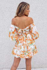 La Lune Dress - Orange Floral