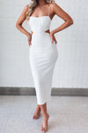 Leah Midi Dress - White