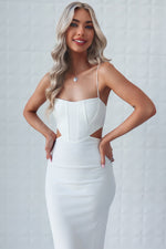 Leah Midi Dress - White