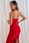 Leah Midi Dress - Red