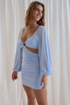 Libra Mini Mesh Dress - Baby Blue