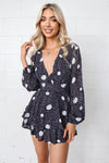 London Playsuit - Black Spots