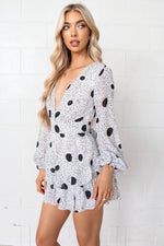 London Playsuit - White Spots