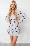 London Playsuit - White Spots