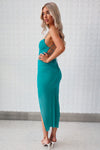 Malika Midi Dress - Teal