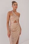 Mallory Midi Dress - Gold