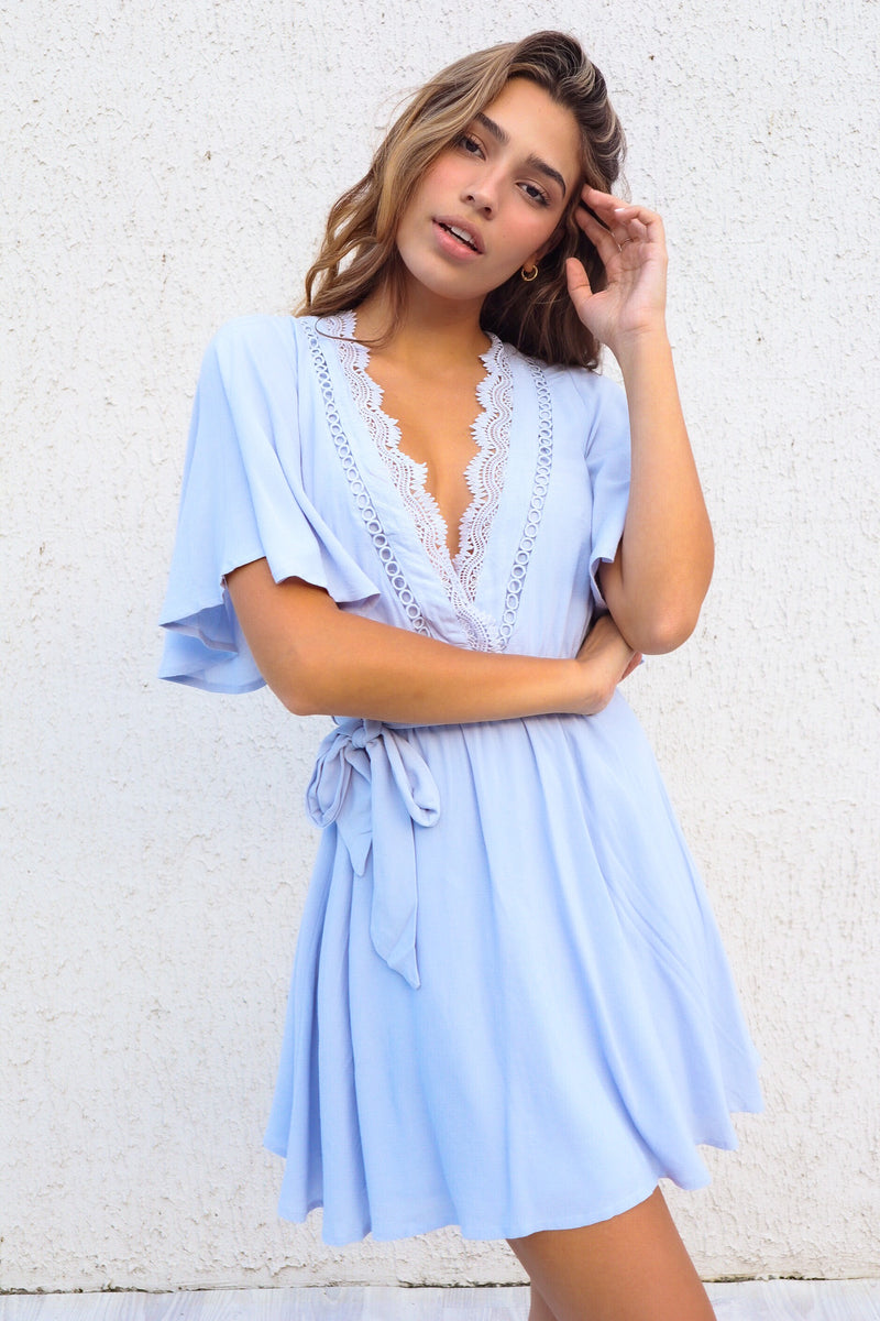 Maple Dress - Baby Blue