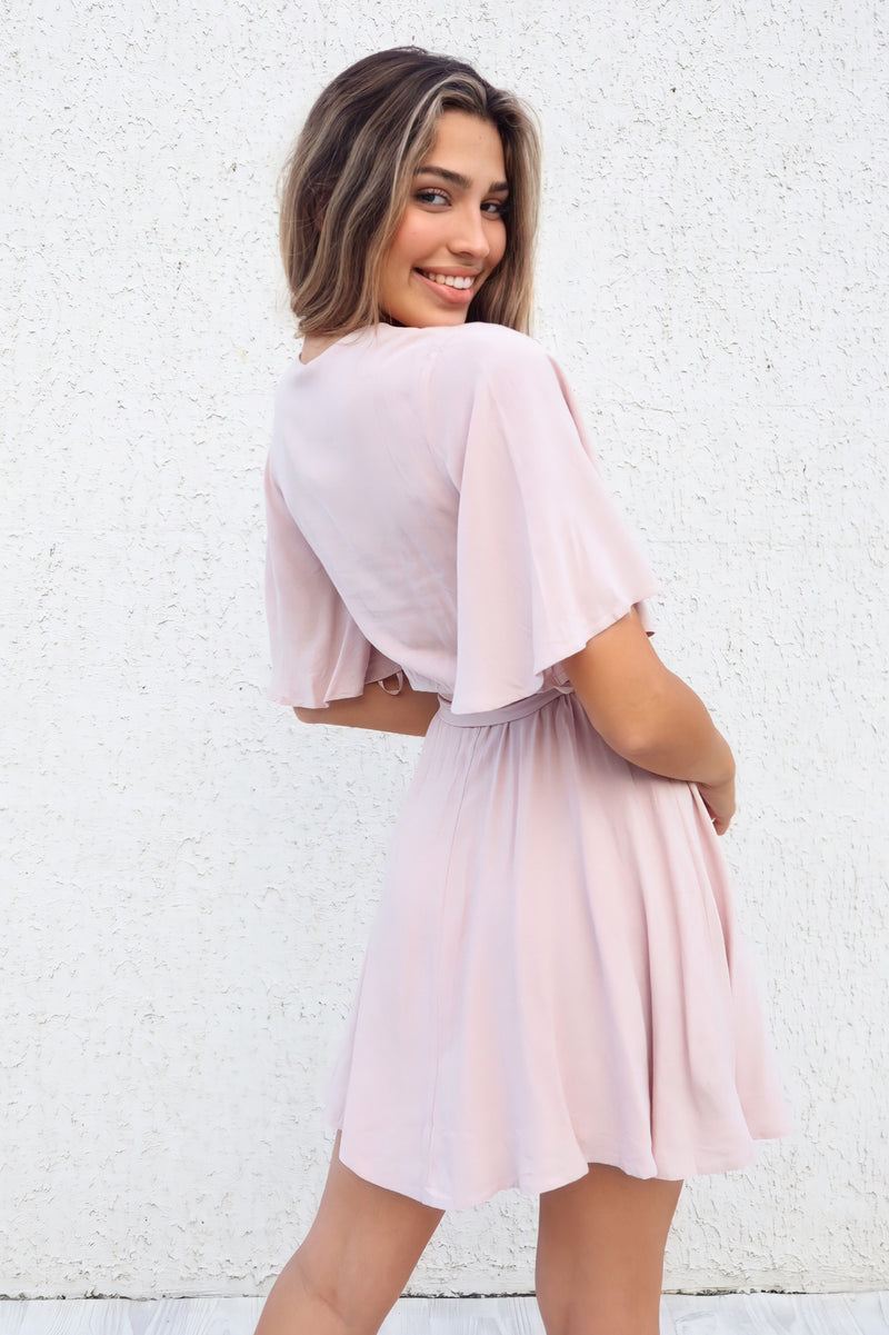 Maple Dress - Mocha Pink