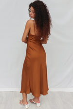 Marienne Midi Dress - Chocolate