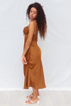 Marienne Midi Dress - Chocolate