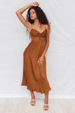 Marienne Midi Dress - Chocolate