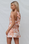 Marina Mini Dress - Peach Floral