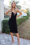 Martini Midi Dress - Black